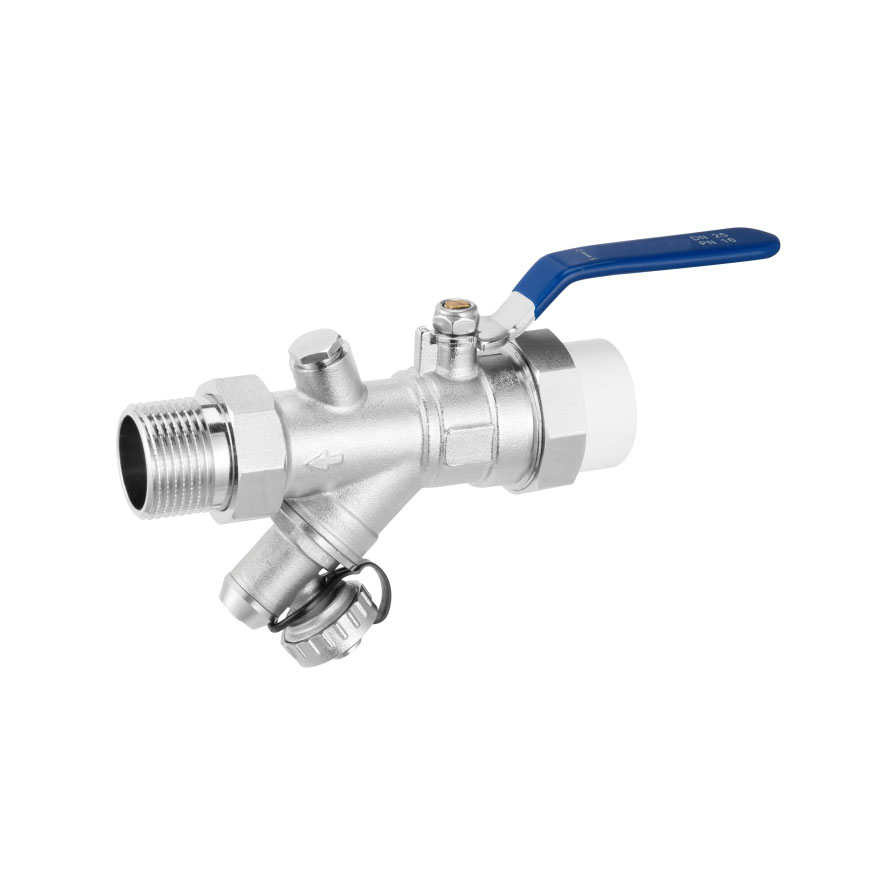 Pirinç dış tel Sıcak eriyik filtrat drenaj bilyalı valf 1